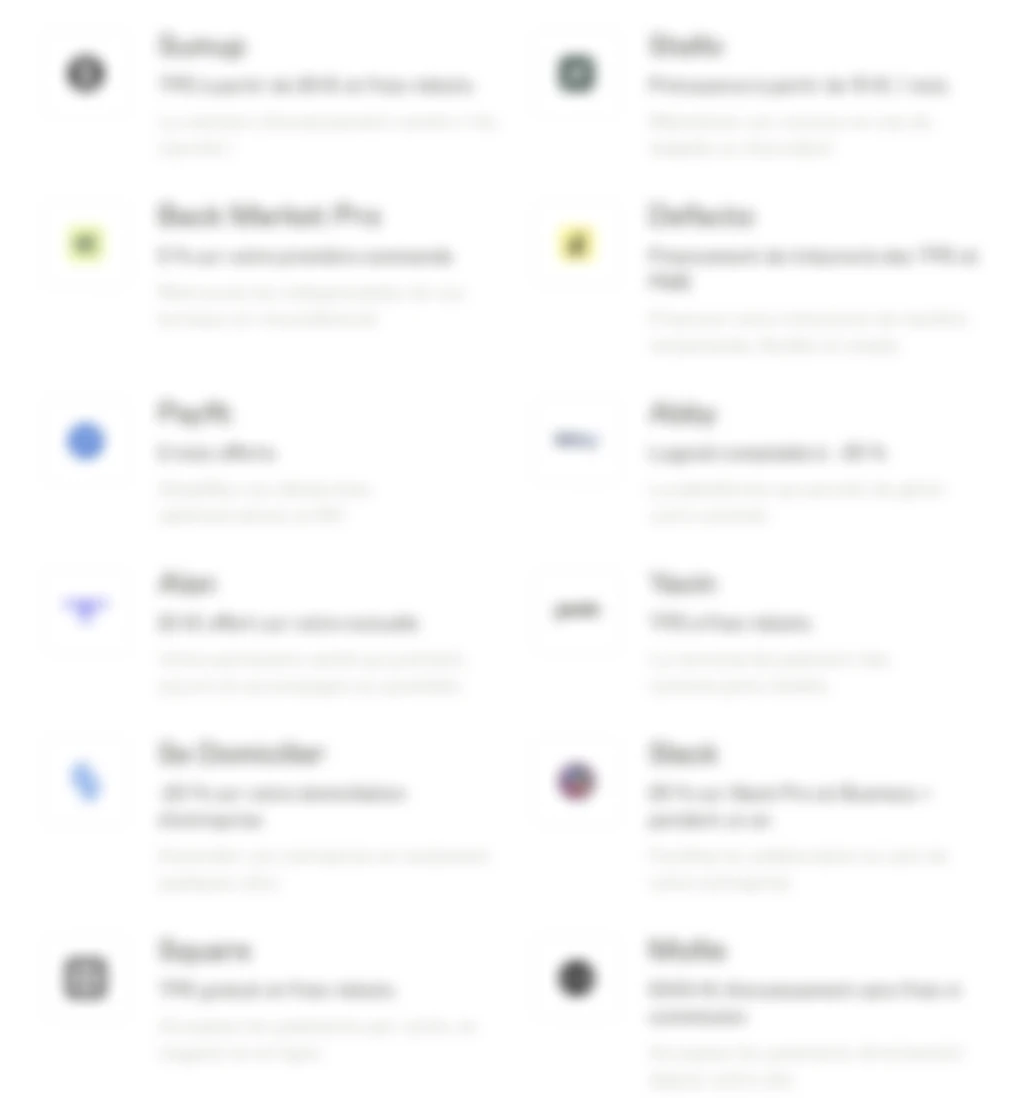 Nos offres partenaires